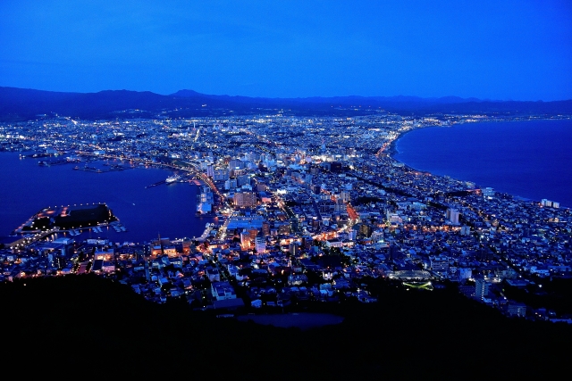 函館山のマジックアワー・夜景