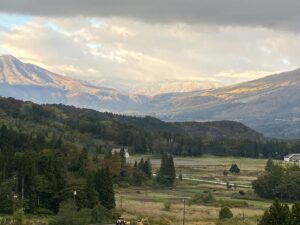 アパホテル＆リゾート＜上越妙高＞から眺める　妙高山