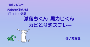 浴室カビ取り剤カビ取り泡スプレー